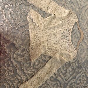 Elegant Cream Lace Blouse